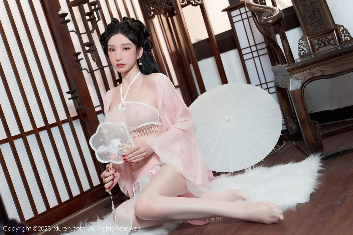 [[XiuRen秀人网]秀人网]No.6217_女神周于希Sally性感粉色古装服饰配超薄无内肉丝惹火诱惑写真85P