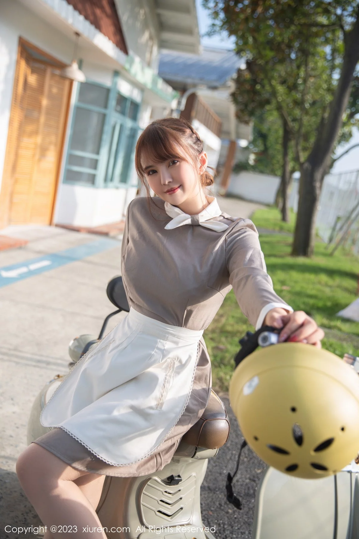 [[XiuRen秀人网]秀人网]No.6146_模特张思允Nice职员角色扮演蕾丝薄纱内衣配无内肉丝诱惑写真80P