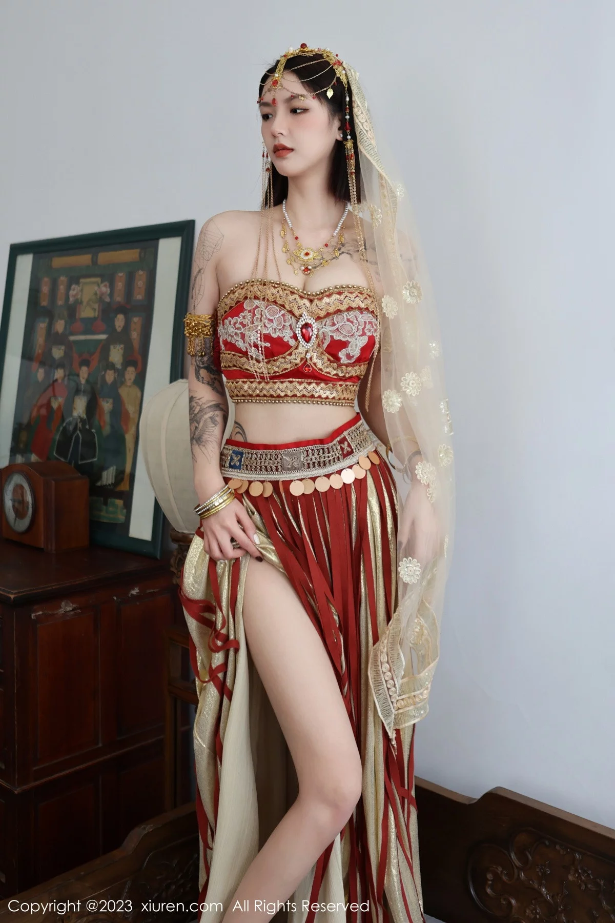 [[XiuRen秀人网]秀人网]No.6240_模特乔一一性感异域风情舞女服饰秀曼妙身姿迷人气质诱惑写真76P