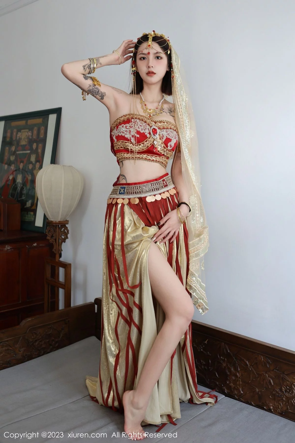 [[XiuRen秀人网]秀人网]No.6240_模特乔一一性感异域风情舞女服饰秀曼妙身姿迷人气质诱惑写真76P