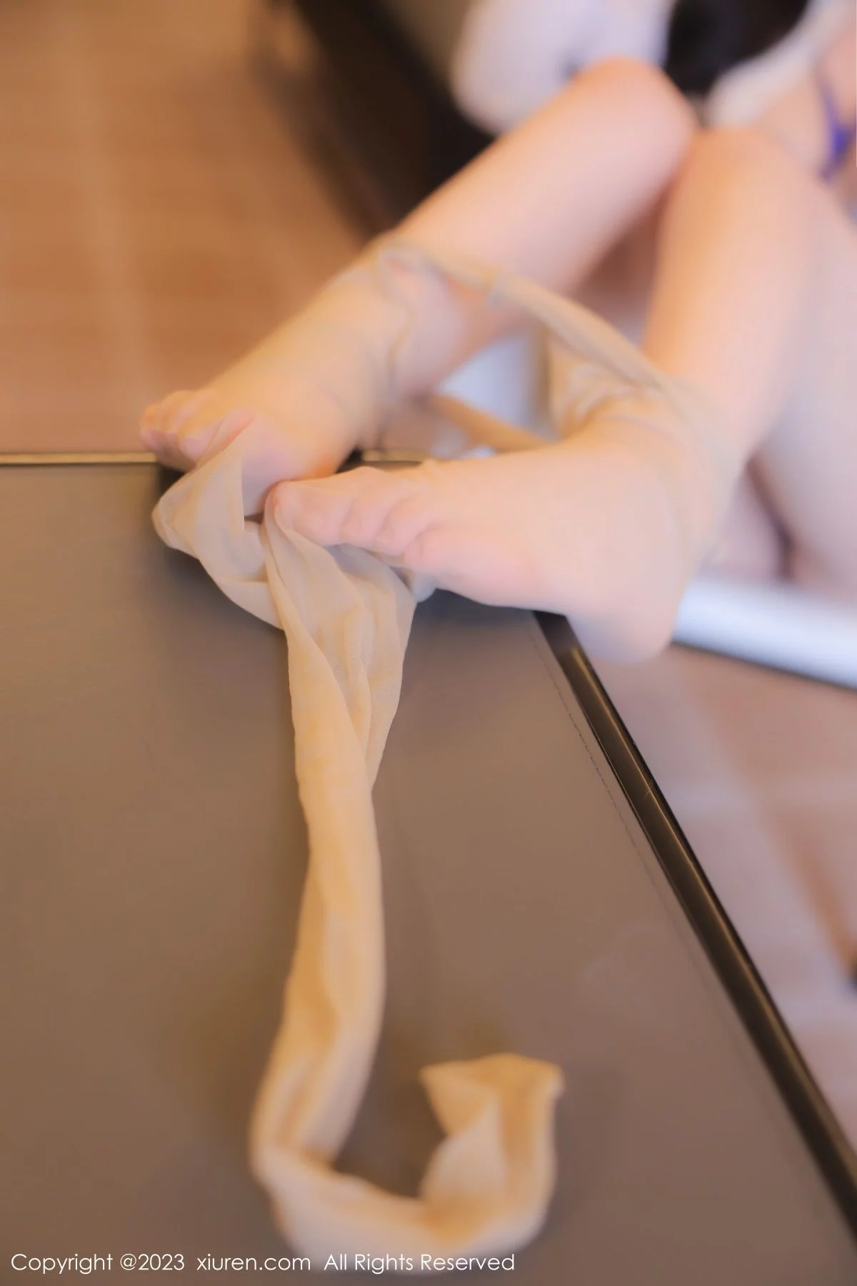 [[XiuRen秀人网]秀人网]No.6247_模特林珊珊性感白T配黑短裙露浅黄色内衣开档肉丝完美诱惑写真97P