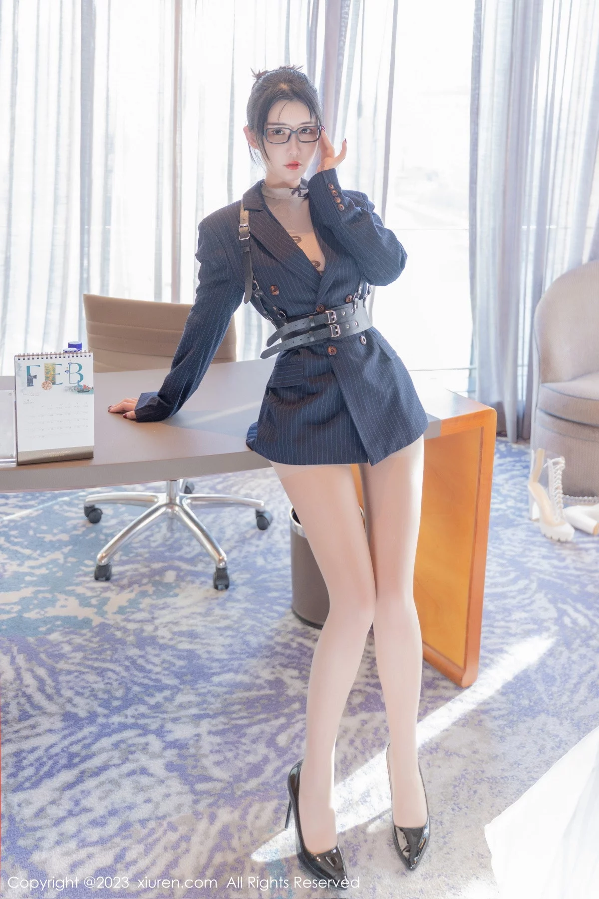 [[XiuRen秀人网]秀人网]No.6255_模特夏沫沫tifa私人秘书主题性感超薄肉丝秀完美身材诱惑写真62P