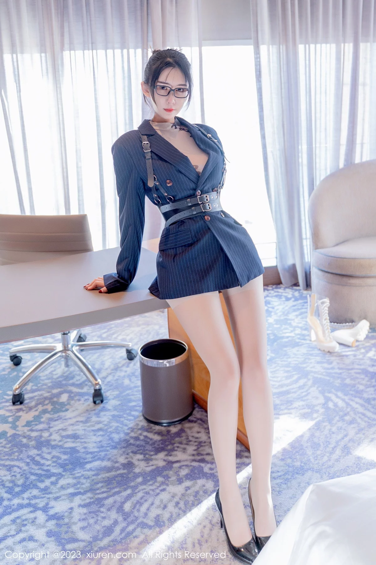 [[XiuRen秀人网]秀人网]No.6255_模特夏沫沫tifa私人秘书主题性感超薄肉丝秀完美身材诱惑写真62P