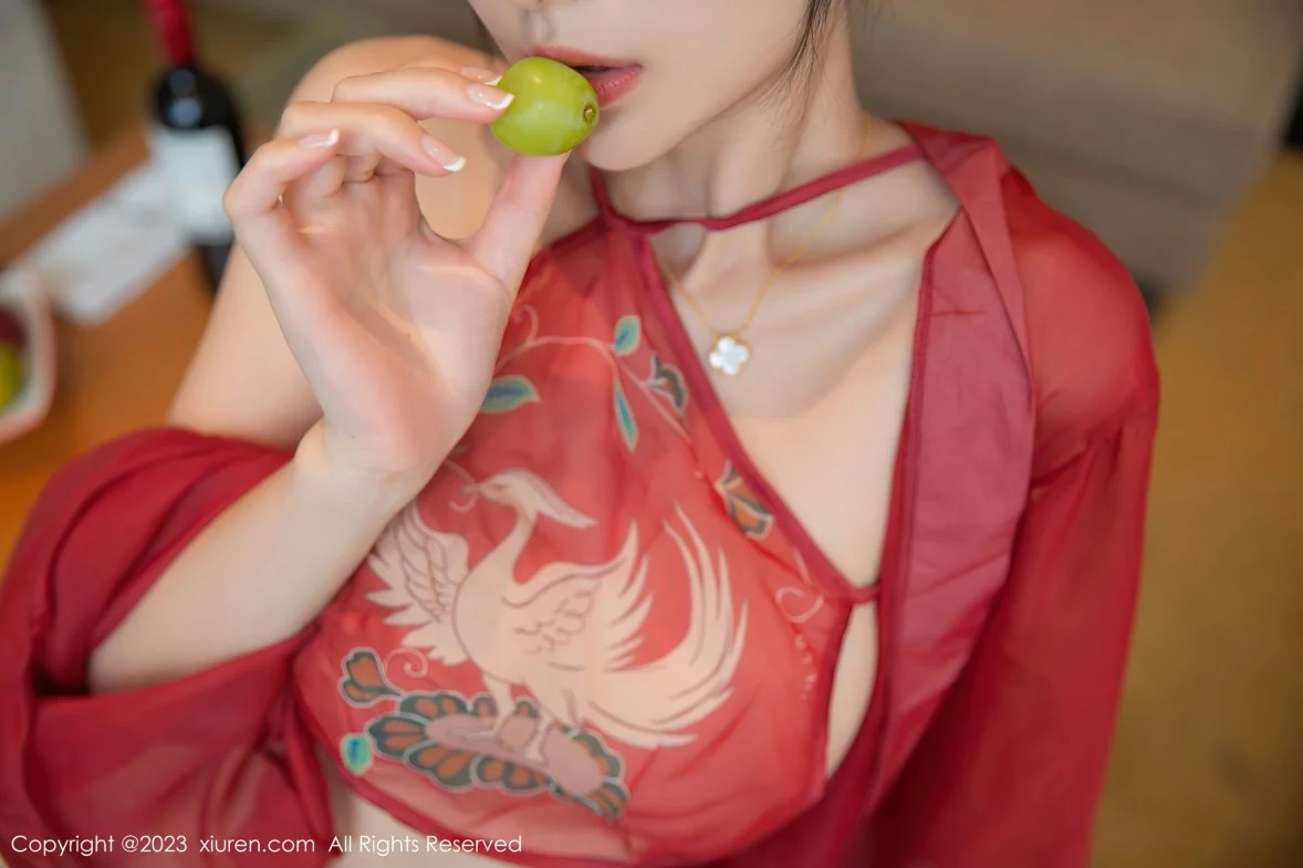 [[XiuRen秀人网]秀人网]No.6161_模特熊小诺私房性感红色古装服配超薄肉丝秀曼妙身姿迷人写真79P