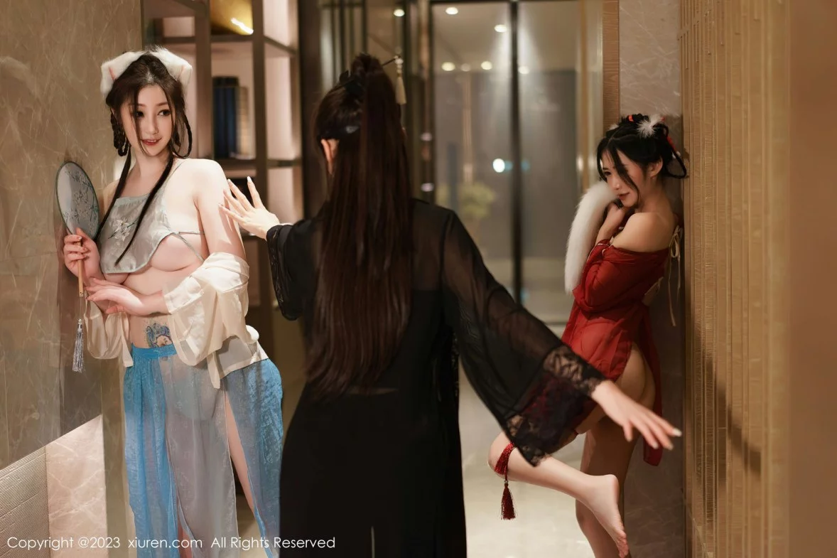 [[XiuRen秀人网]秀人网]No.6170_模特合集女神妲己＆阿姣＆周妍希私房性感古装服饰完美诱惑写真86P