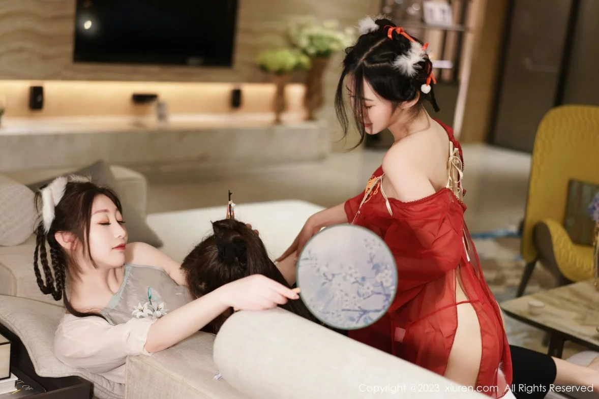 [[XiuRen秀人网]秀人网]No.6170_模特合集女神妲己＆阿姣＆周妍希私房性感古装服饰完美诱惑写真86P