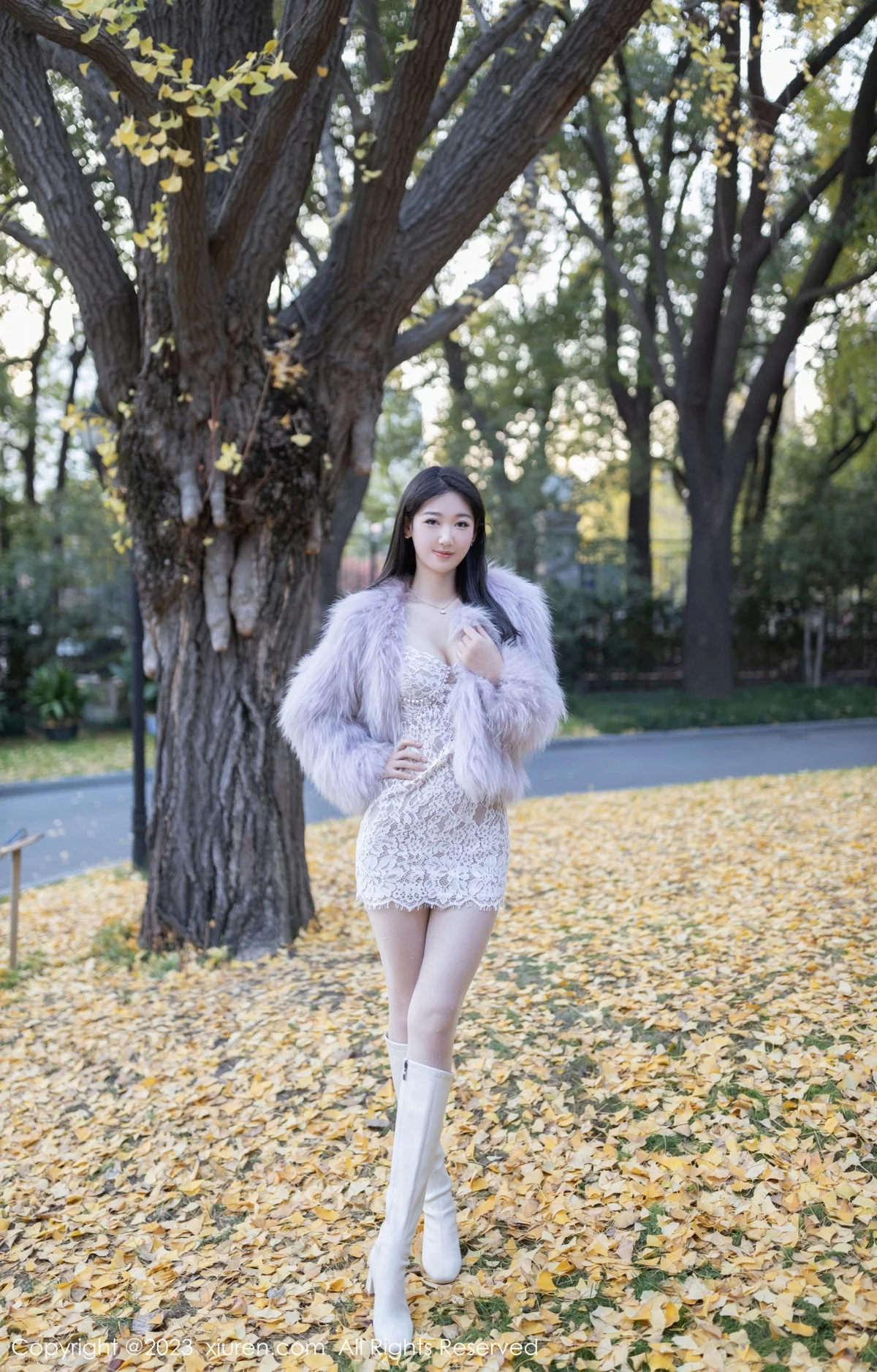 [[XiuRen秀人网]秀人网]No.6331_模特唐安琪性感白色蕾丝吊带裙配开档白丝秀曼妙身姿诱惑写真79P