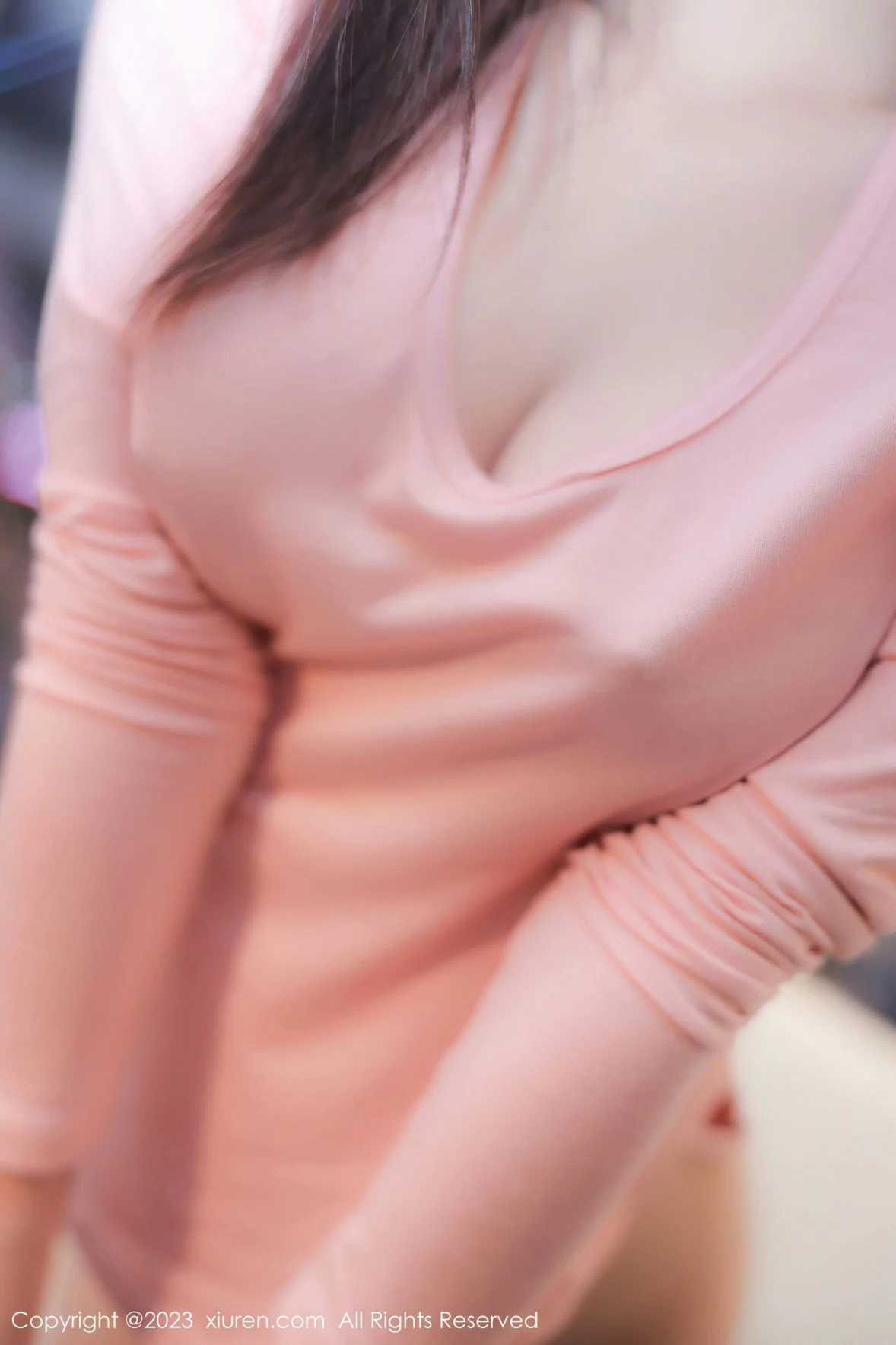 [[XiuRen秀人网]秀人网]No.6367_模特谢小蒽性感粉色上衣配白短裙露超薄无内肉丝撩人诱惑写真91P