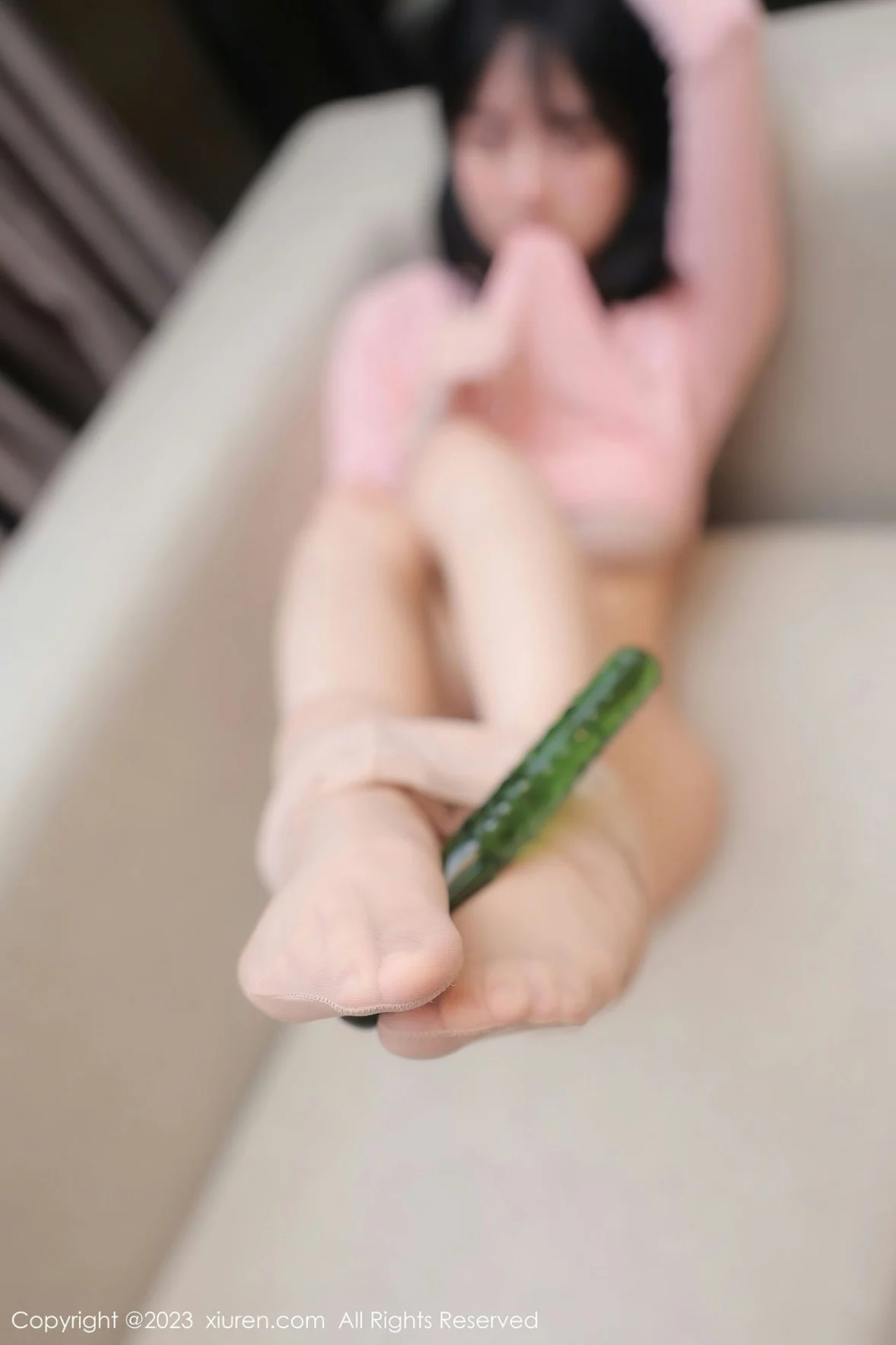 [[XiuRen秀人网]秀人网]No.6367_模特谢小蒽性感粉色上衣配白短裙露超薄无内肉丝撩人诱惑写真91P