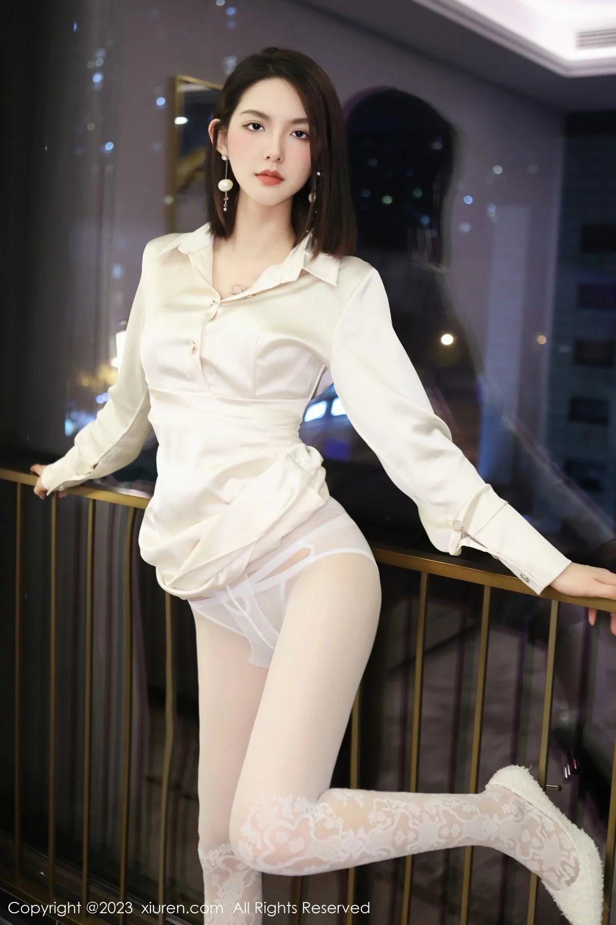 [[XiuRen秀人网]秀人网]No.6393_模特乔一一脱性感米色连衣短裙露白色内衣秀曼妙身姿诱惑写真92P