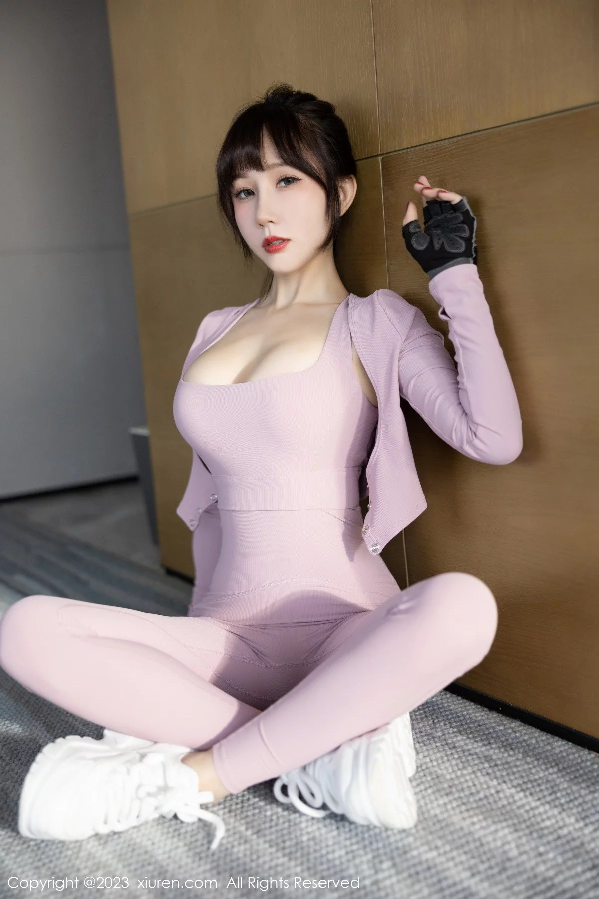 [[XiuRen秀人网]秀人网]No.6291_模特波巧酱健身房半脱性感粉色运动装秀苗条曼妙身姿诱惑写真80P