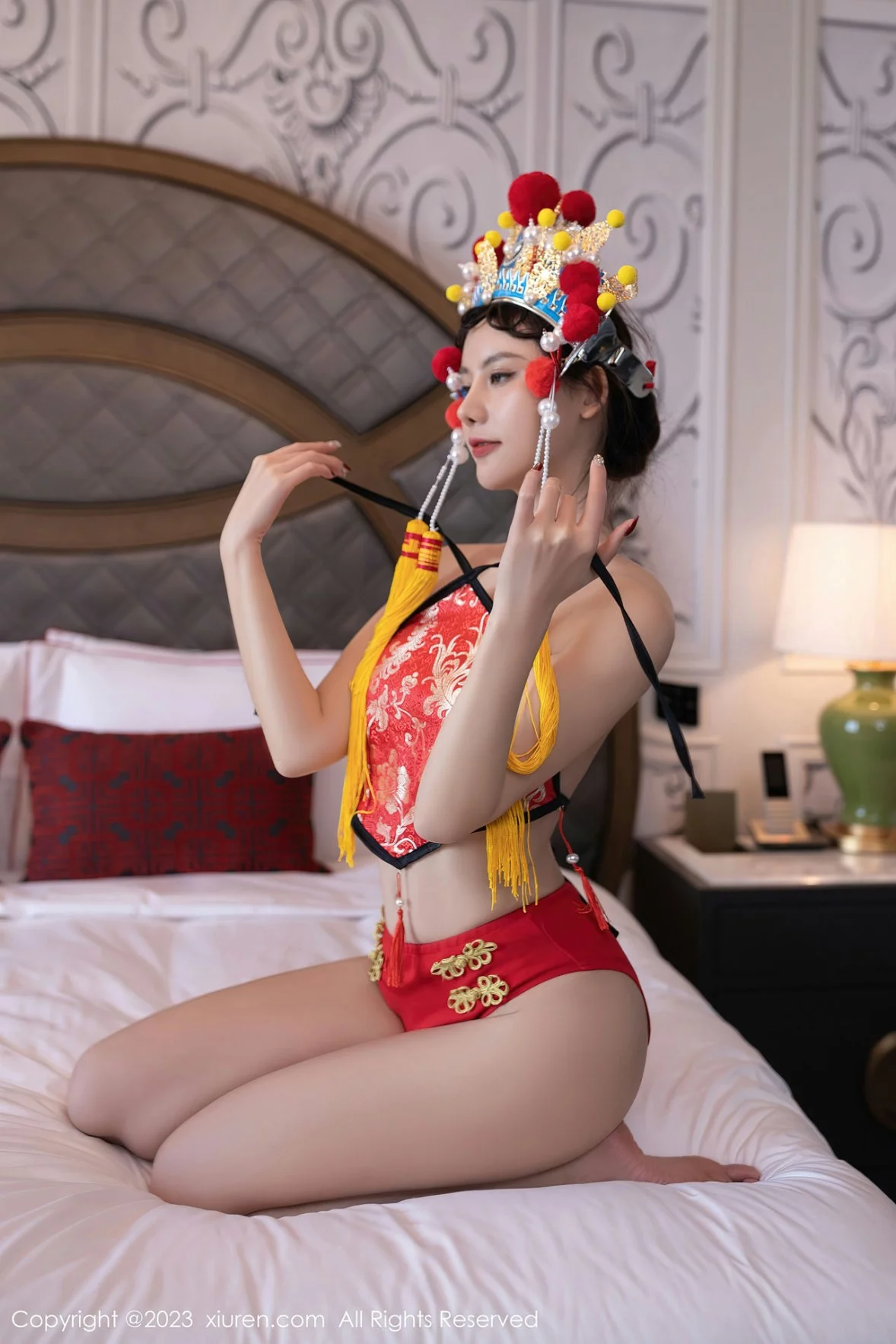 [[XiuRen秀人网]秀人网]No.6308_模特就是阿朱啊喜庆花嫁主题私房半脱露曼妙绝美身姿诱惑写真81P