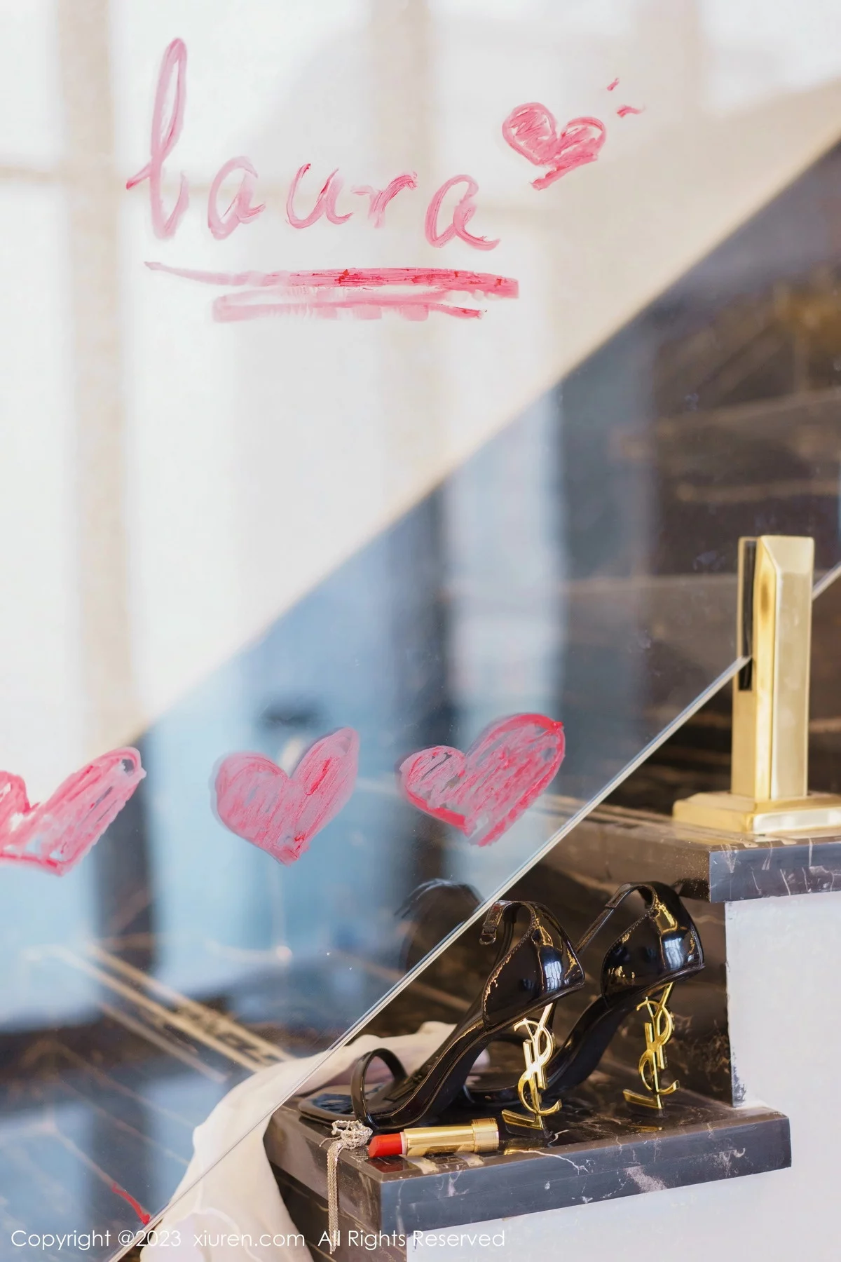 [[XiuRen秀人网]秀人网]No.6319_模特laura阿姣黑色吊带连衣短裙配渐变丝袜秀完美身材诱惑写真78P