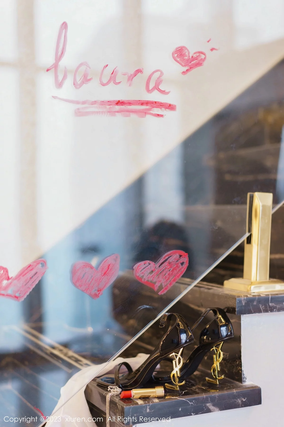 [[XiuRen秀人网]秀人网]No.6319_模特laura阿姣黑色吊带连衣短裙配渐变丝袜秀完美身材诱惑写真78P