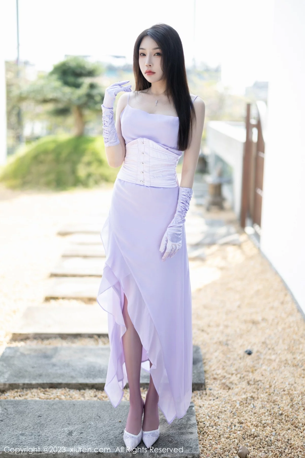 [[XiuRen秀人网]秀人网]No.6324_女神徐莉芝Booty淡紫色连衣长裙+淡蓝色网格内衣惹火诱惑写真81P