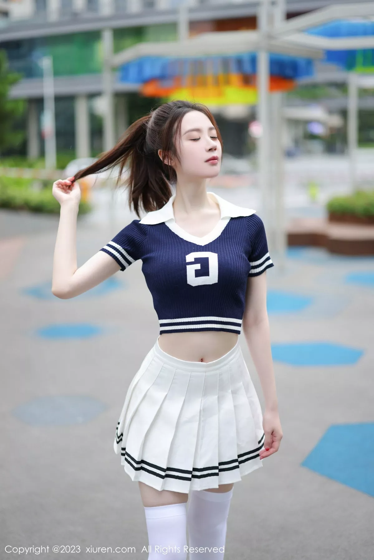 [[XiuRen秀人网]秀人网]No.7416_模特梦心玥性感运动服饰穿搭粉色蕾丝内衣配白丝袜迷人诱惑写真81P