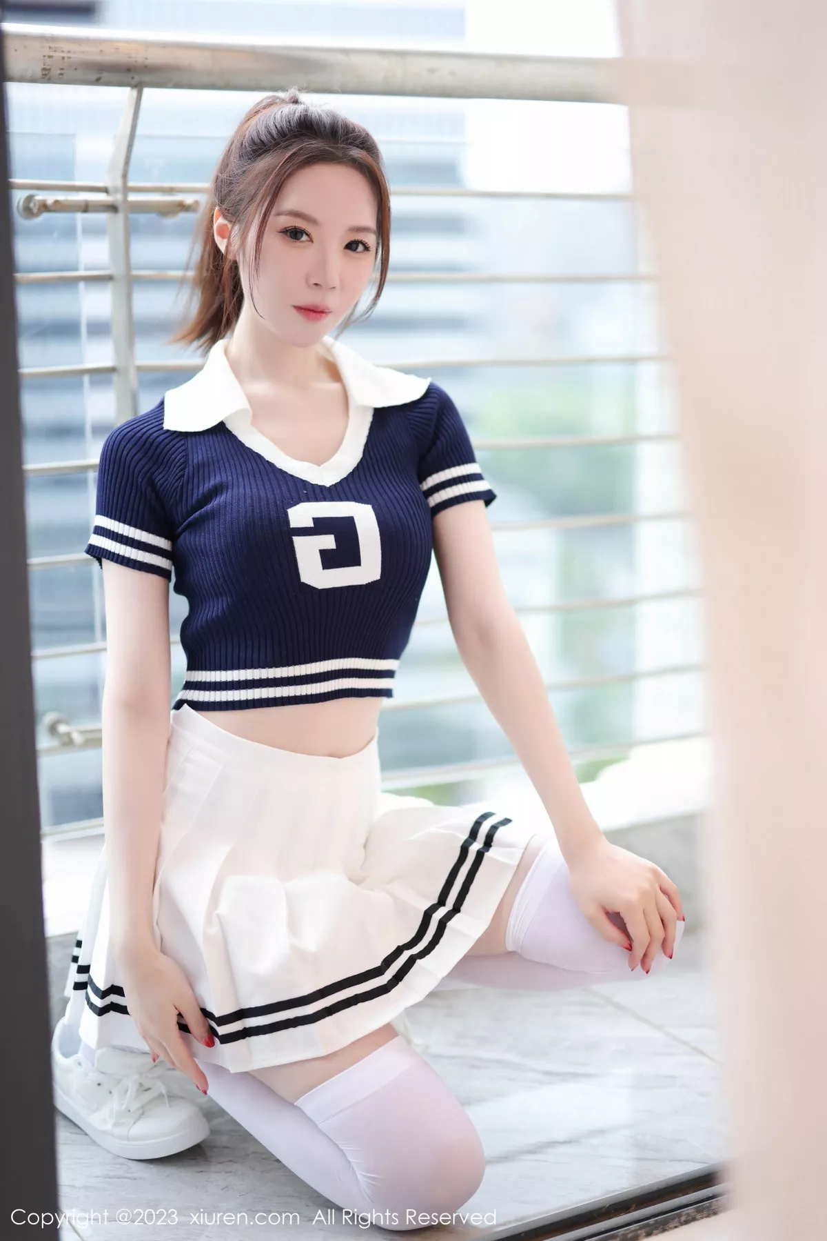 [[XiuRen秀人网]秀人网]No.7416_模特梦心玥性感运动服饰穿搭粉色蕾丝内衣配白丝袜迷人诱惑写真81P