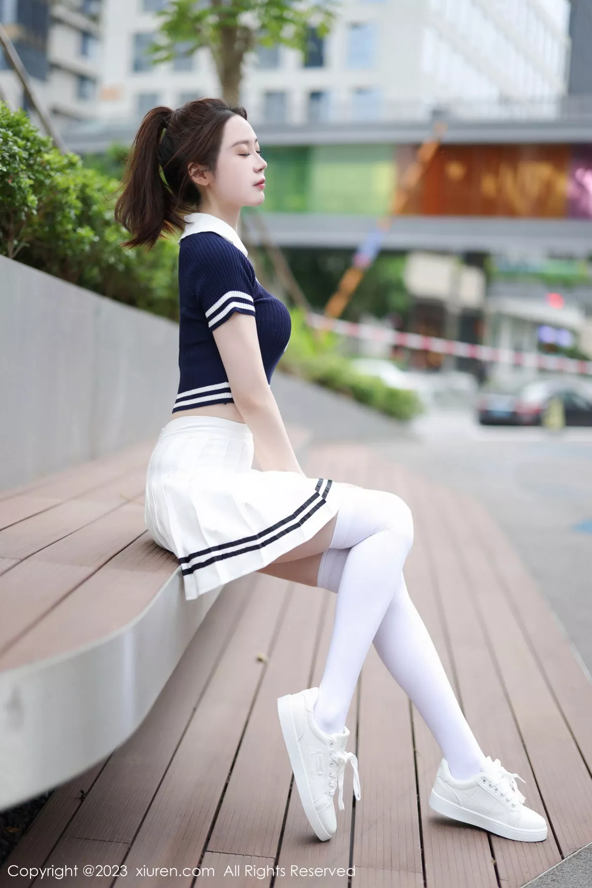 [[XiuRen秀人网]秀人网]No.7416_模特梦心玥性感运动服饰穿搭粉色蕾丝内衣配白丝袜迷人诱惑写真81P