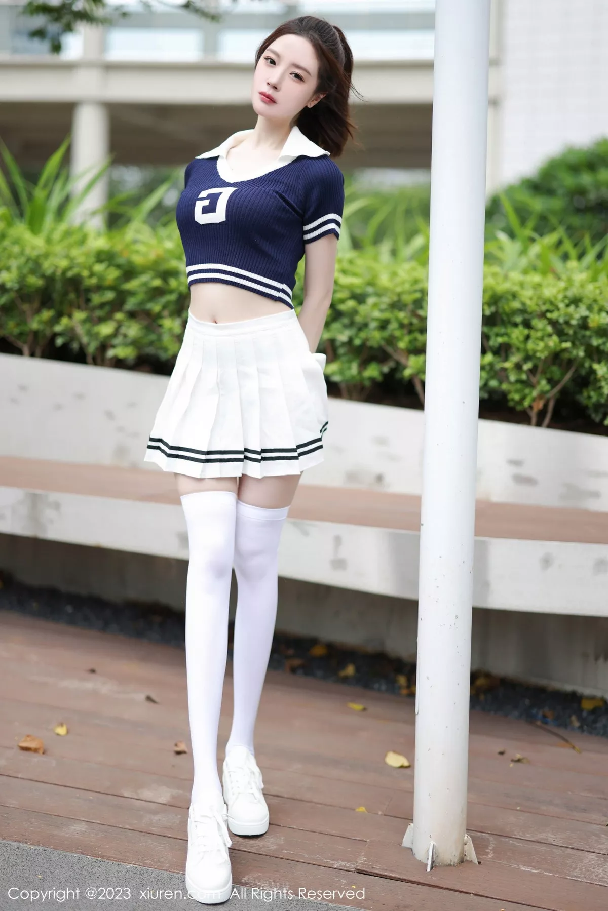 [[XiuRen秀人网]秀人网]No.7416_模特梦心玥性感运动服饰穿搭粉色蕾丝内衣配白丝袜迷人诱惑写真81P