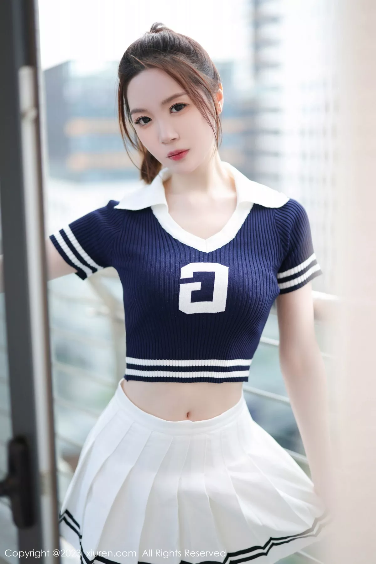 [[XiuRen秀人网]秀人网]No.7416_模特梦心玥性感运动服饰穿搭粉色蕾丝内衣配白丝袜迷人诱惑写真81P