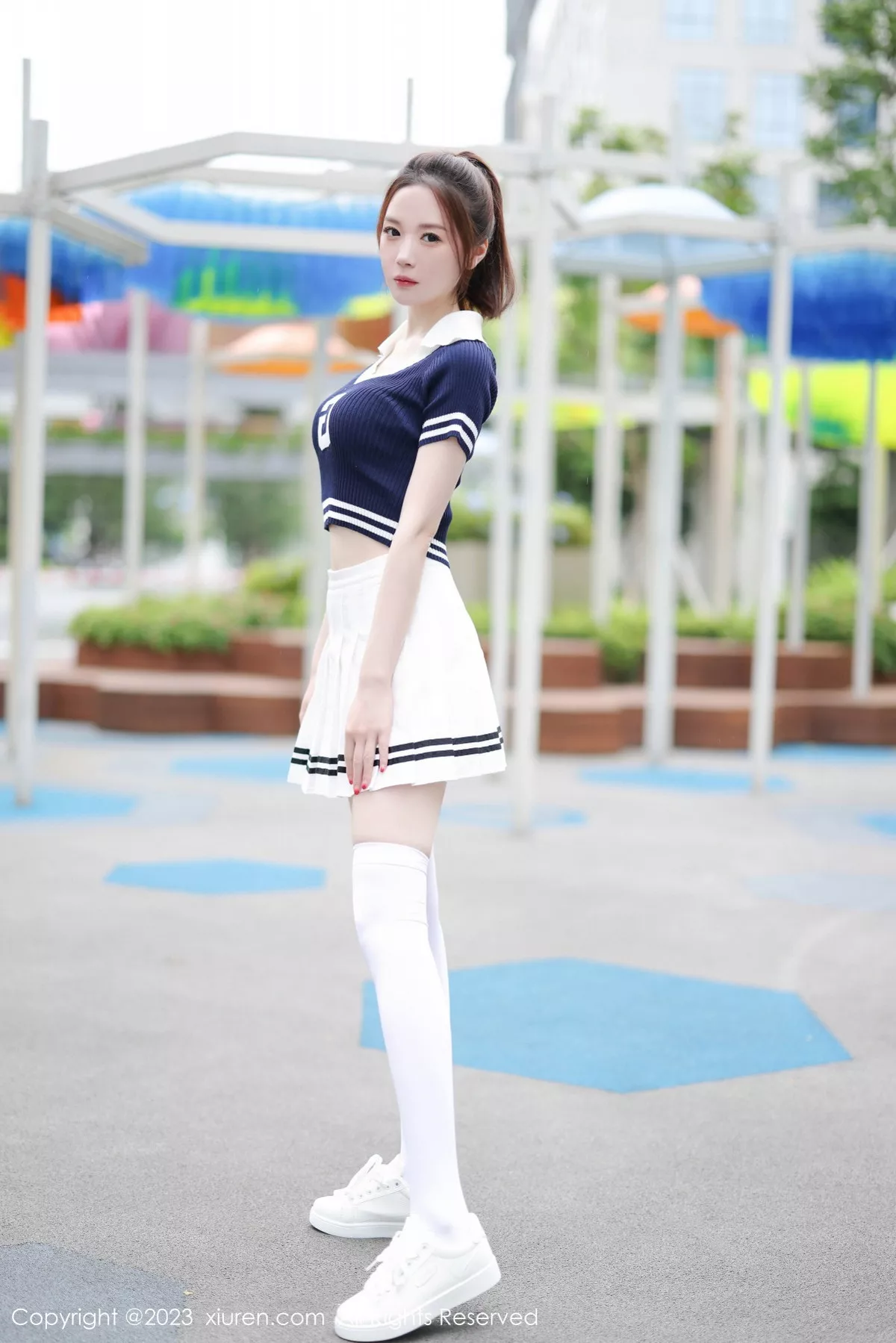 [[XiuRen秀人网]秀人网]No.7416_模特梦心玥性感运动服饰穿搭粉色蕾丝内衣配白丝袜迷人诱惑写真81P