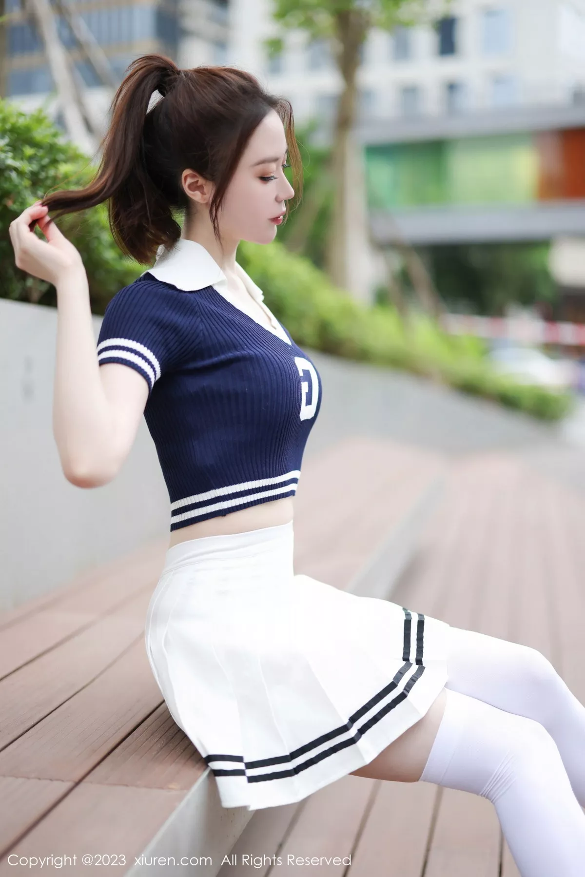 [[XiuRen秀人网]秀人网]No.7416_模特梦心玥性感运动服饰穿搭粉色蕾丝内衣配白丝袜迷人诱惑写真81P