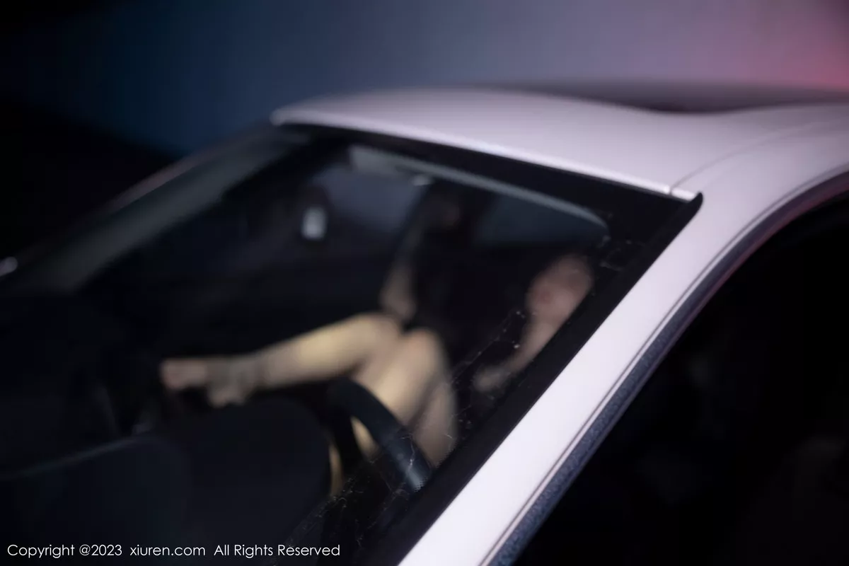 [[XiuRen秀人网]秀人网]No.7431_女神幼幼车内场景黑色薄纱上衣配黑皮短裙露闪亮肉丝诱惑写真83P