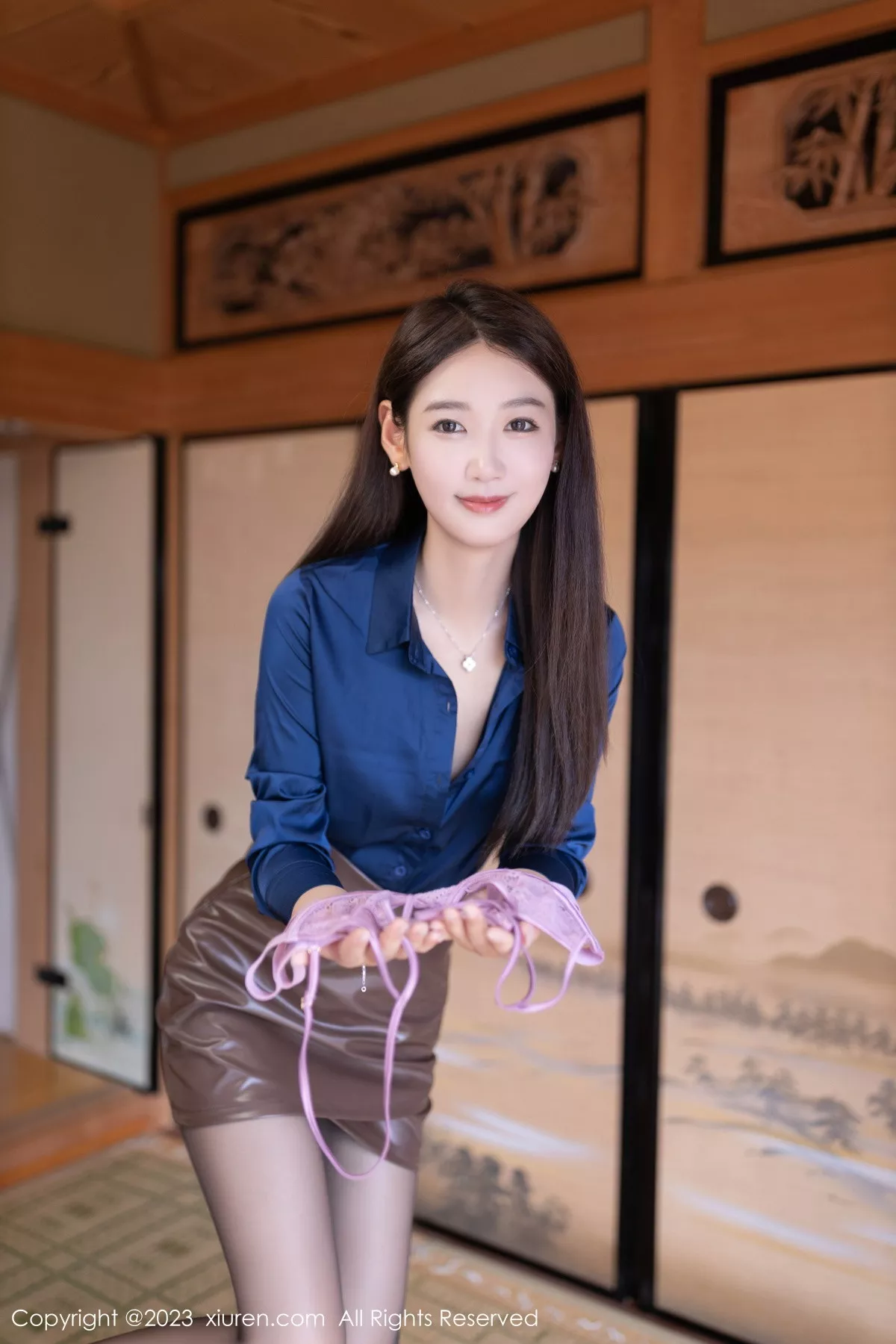 [[XiuRen秀人网]秀人网]No.7439_模特唐安琪内衣推销员角色装扮性感多套内衣秀曼妙身姿诱惑写真78P