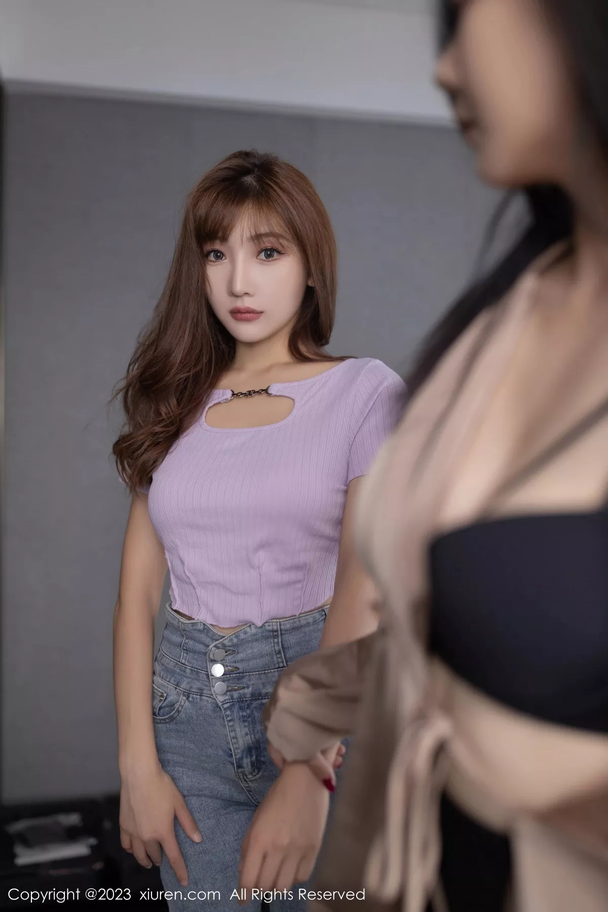 [[XiuRen秀人网]秀人网]No.7452_模特合集陆萱萱＆安然anran私房性感黑白色内衣惹火诱惑写真79P