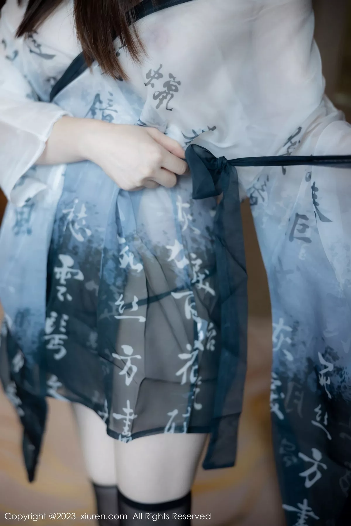 [[XiuRen秀人网]秀人网]No.7459_模特林悠悠性感黑白薄纱古装服饰配黑丝袜秀曼妙身姿诱惑写真84P