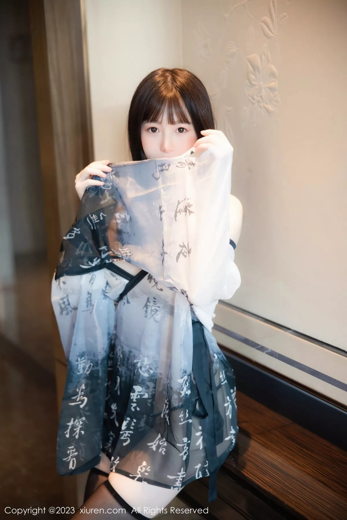 [[XiuRen秀人网]秀人网]No.7459_模特林悠悠性感黑白薄纱古装服饰配黑丝袜秀曼妙身姿诱惑写真84P