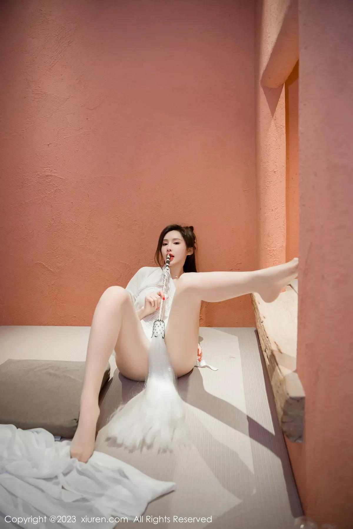 [[XiuRen秀人网]秀人网]No.7466_女神Carol周妍希仙姑造型白色道袍服配超薄肉丝秀美腿诱惑写真95P