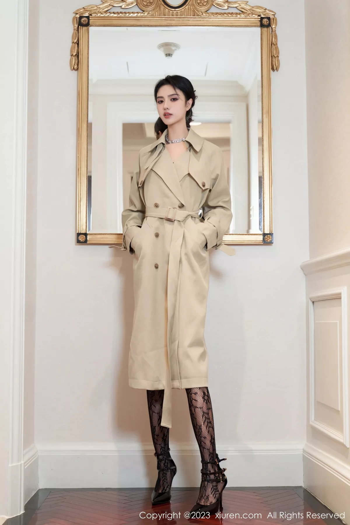 [[XiuRen秀人网]秀人网]No.7491_模特浅浅Danny性感黑色蕾丝情趣服饰配黑丝网袜撩人诱惑写真72P