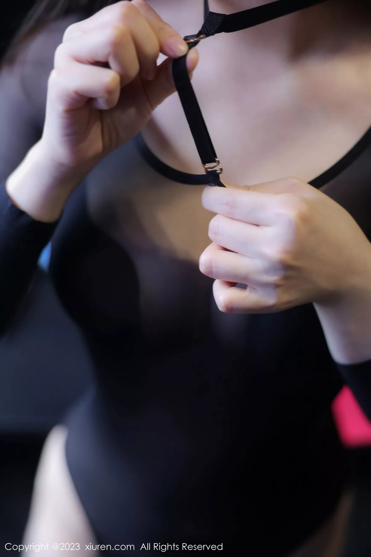 [[XiuRen秀人网]秀人网]No.7506_模特豆瓣酱性感黑色薄纱轻透服露黑色内衣秀丰满身材诱惑写真83P