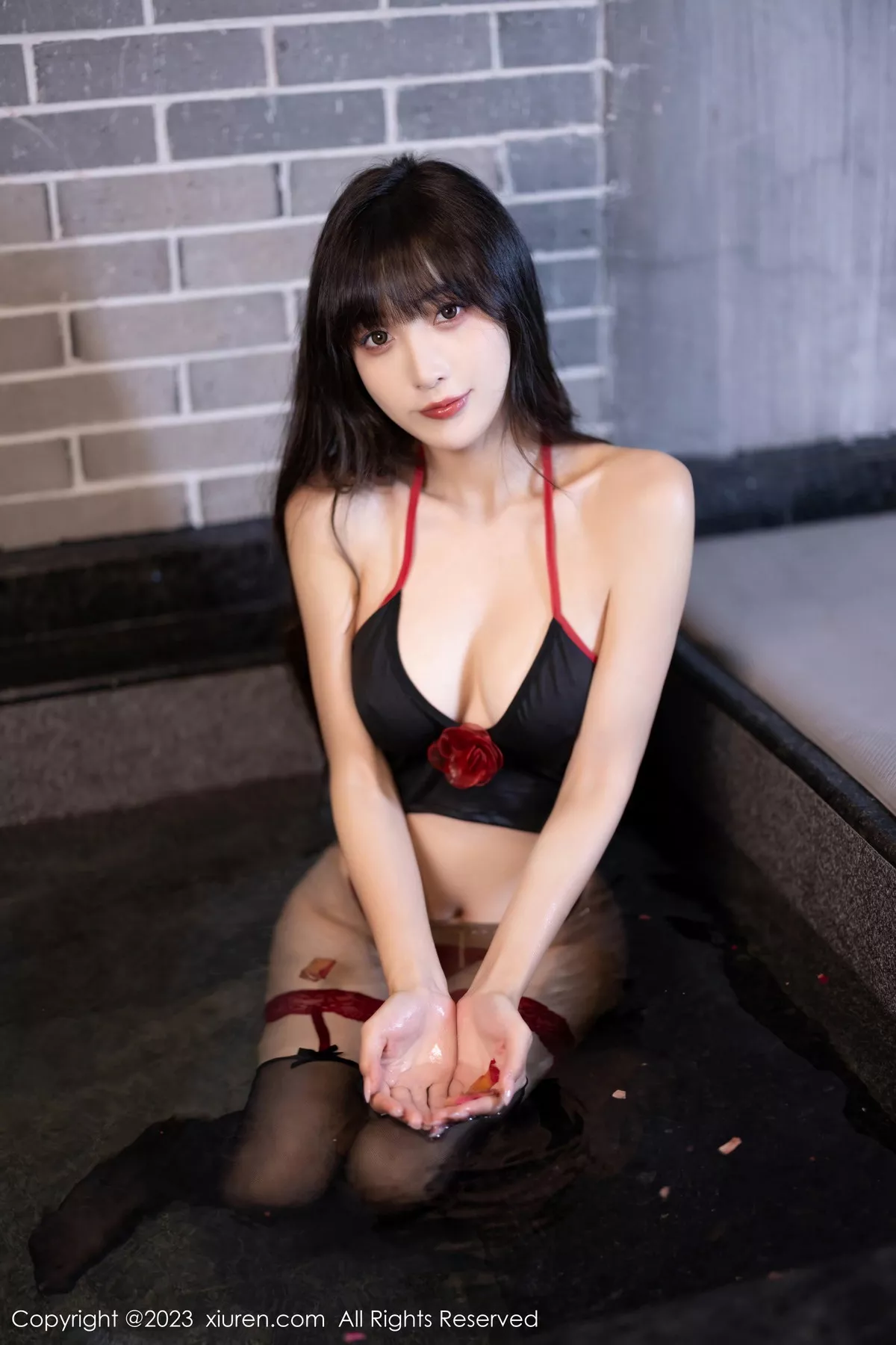 [[XiuRen秀人网]秀人网]No.7529_模特林星阑私房浴室性感黑色内衣配黑丝吊袜秀曼妙身姿诱惑写真82P