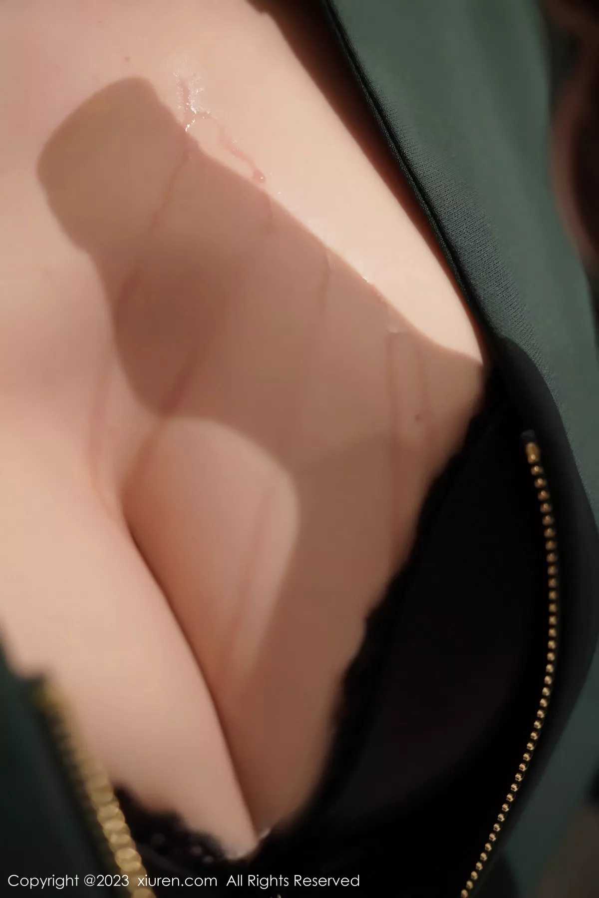 [[XiuRen秀人网]秀人网]No.7553_模特月野兔美妞性感墨绿色服饰露黑色内衣秀曼妙身姿诱惑写真64P