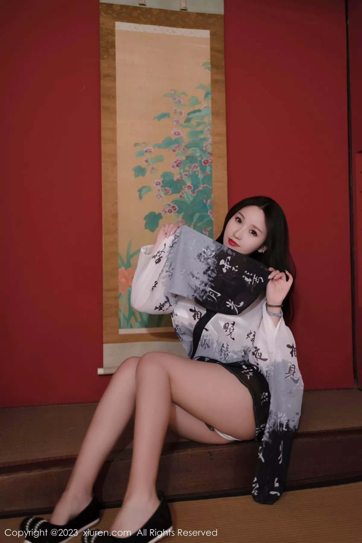 [[XiuRen秀人网]秀人网]No.7561_模特杏子Yada捆绑主题性感白渐黑日式服饰秀曼妙身姿诱惑写真80P