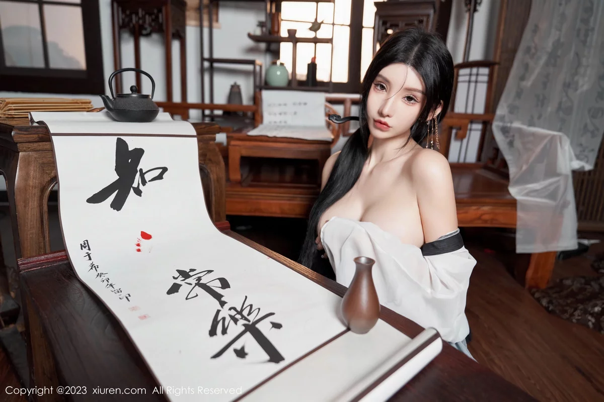 [[XiuRen秀人网]秀人网]No.7891_女神周于希Sally性感黑白薄透长衫配黑丝袜秀完美身材诱惑写真90P