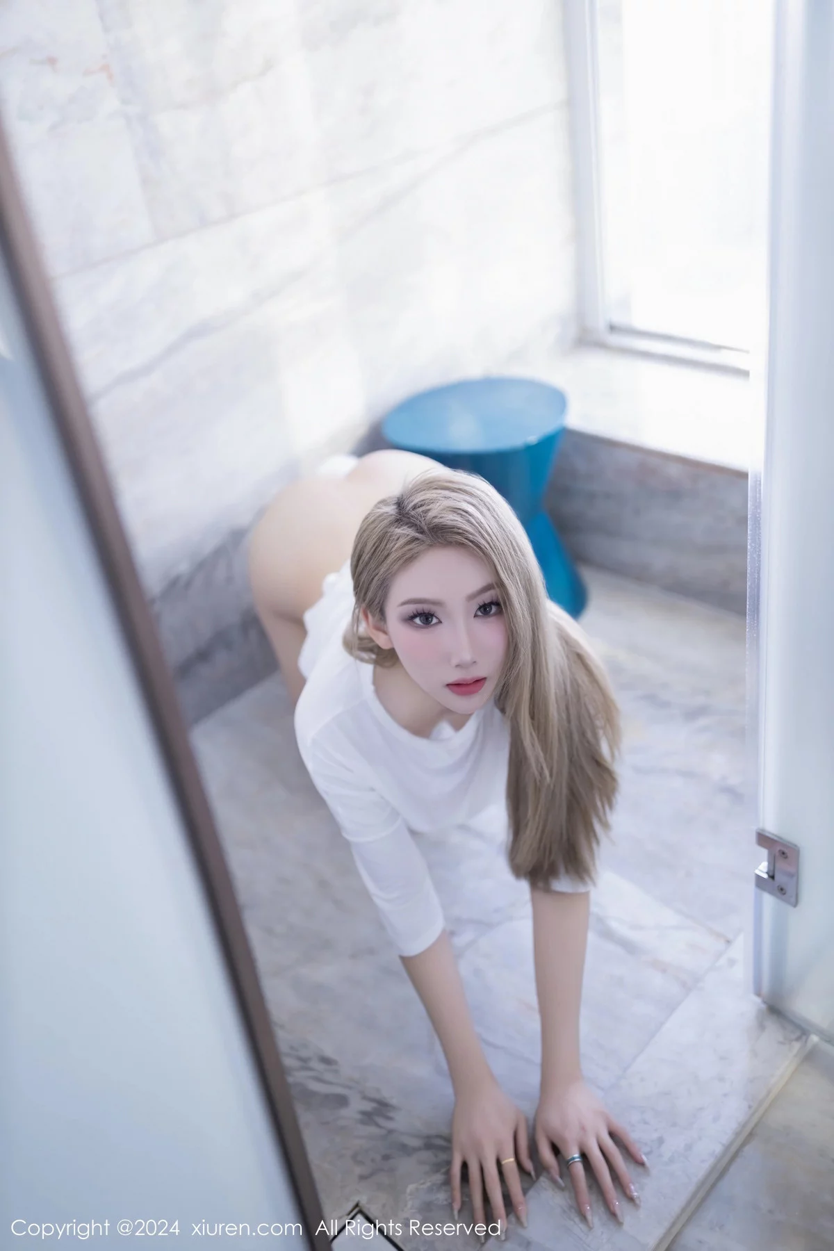 [[XiuRen秀人网]秀人网]No.7902_模特沈青黛绒毛白尾装扮性感白色薄透上衣秀曼妙身姿诱惑写真66P