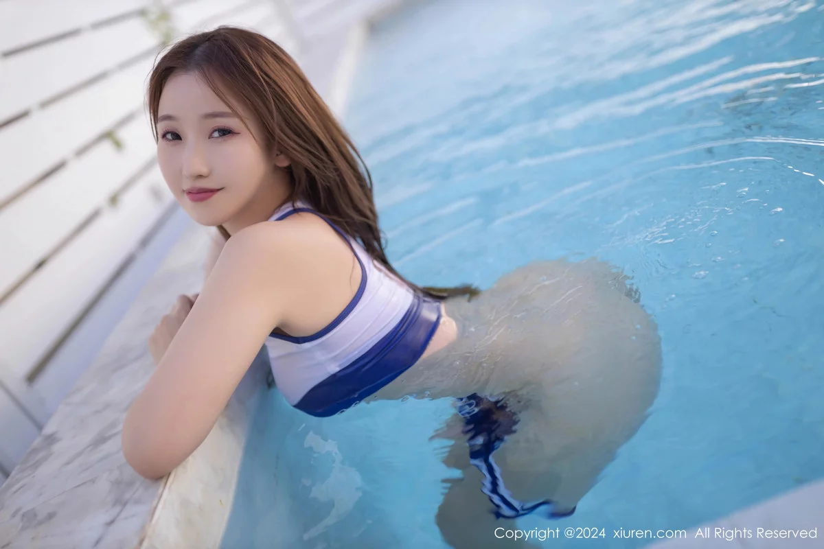 [[XiuRen秀人网]秀人网]No.7905_模特杏子Yada泳池场景性感蓝白死库水秀曼妙身姿迷人诱惑写真81P