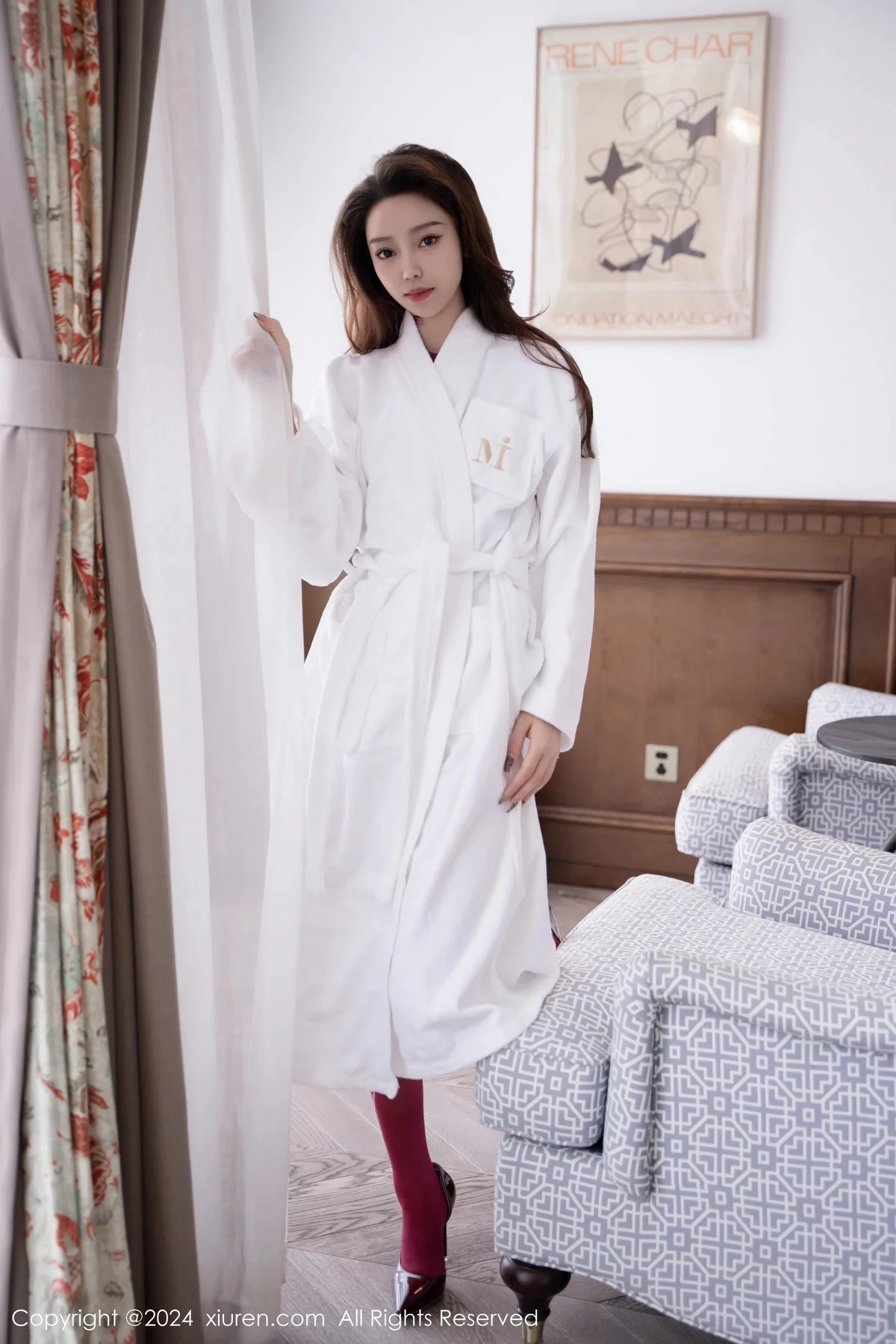 [[XiuRen秀人网]秀人网]No.7910_模特苏曼兮性感红色蕾丝情趣服饰配红丝吊袜秀丰腴美臀诱惑写真82P