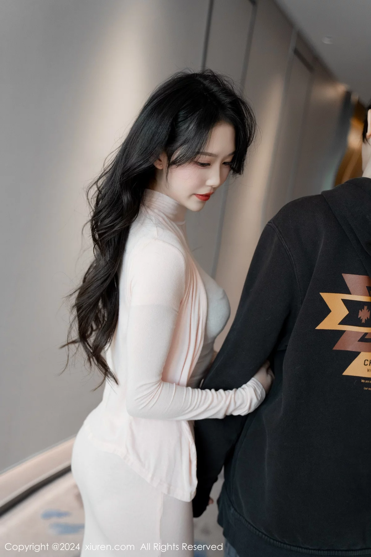 [[XiuRen秀人网]秀人网]No.7945_模特利世白色轻透上衣露性感黑色蕾丝内衣秀曼妙身姿诱惑写真96P