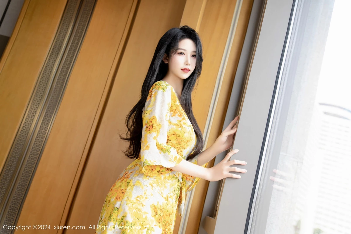[[XiuRen秀人网]秀人网]No.7981_模特利世情节拍摄性感黄色连衣裙露白色蕾丝内衣完美诱惑写真99P