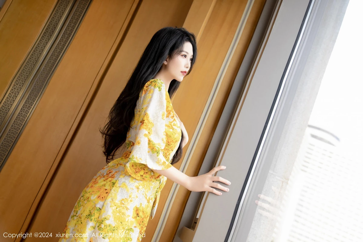 [[XiuRen秀人网]秀人网]No.7981_模特利世情节拍摄性感黄色连衣裙露白色蕾丝内衣完美诱惑写真99P