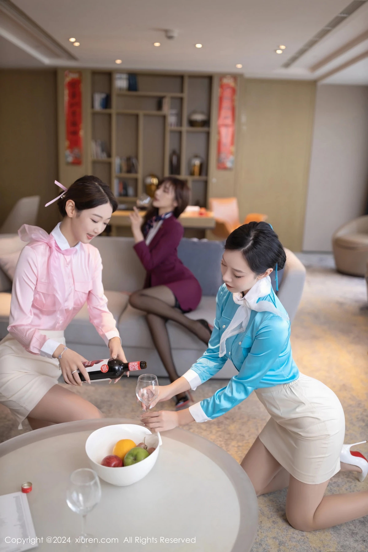 [[XiuRen秀人网]秀人网]No.8088_模特合集陆萱萱＆安然anran＆唐安琪性感姐妹花新春主题写真80P