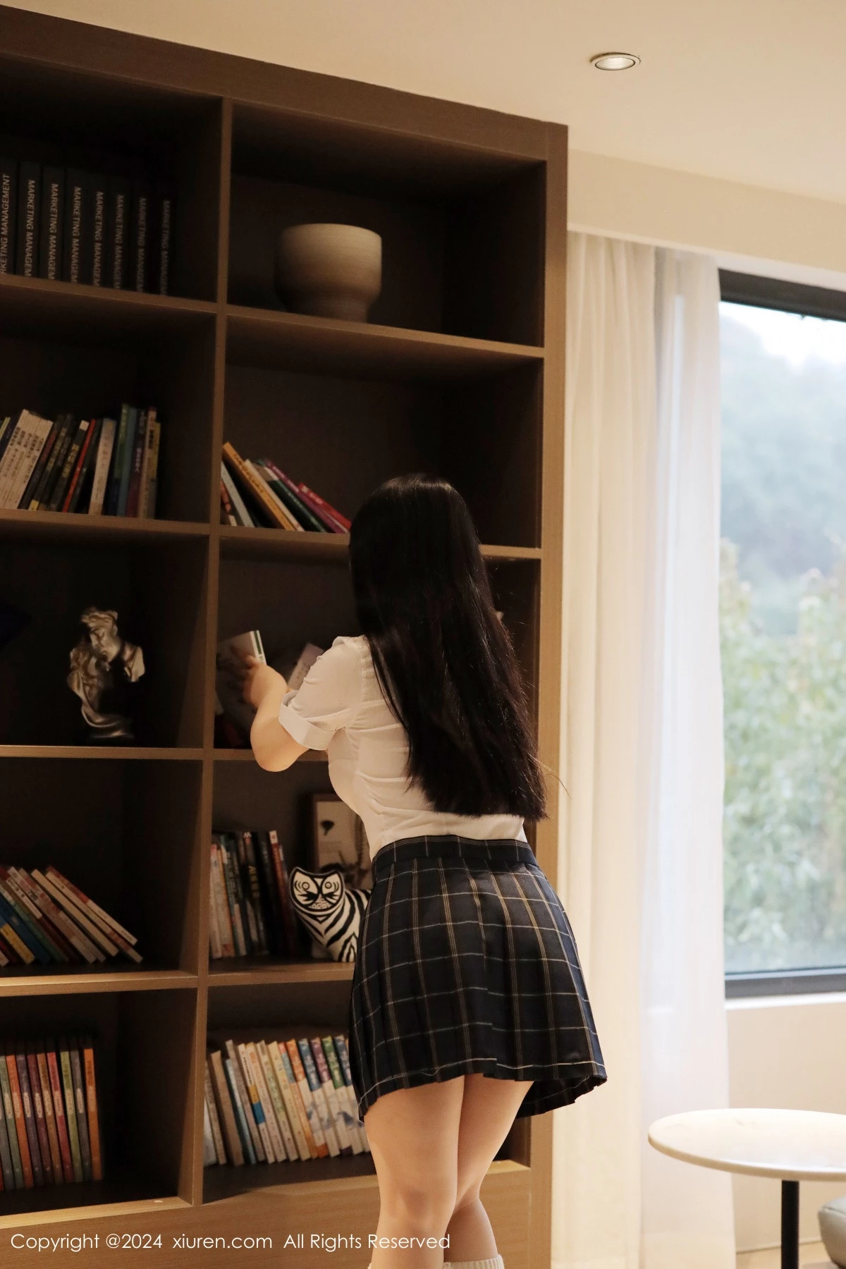 [[XiuRen秀人网]秀人网]No.8173_模特陈小花性感白衬衫配黑色格子短裙秀曼妙身姿迷人诱惑写真83P