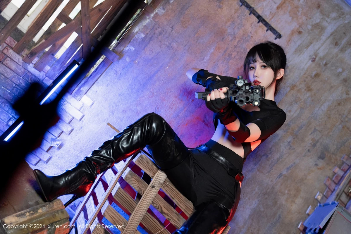 [[XiuRen秀人网]秀人网]No.8177_模特波巧酱冷艳女特工主题性感黑色镂空服饰秀曼妙身姿诱惑写真91P