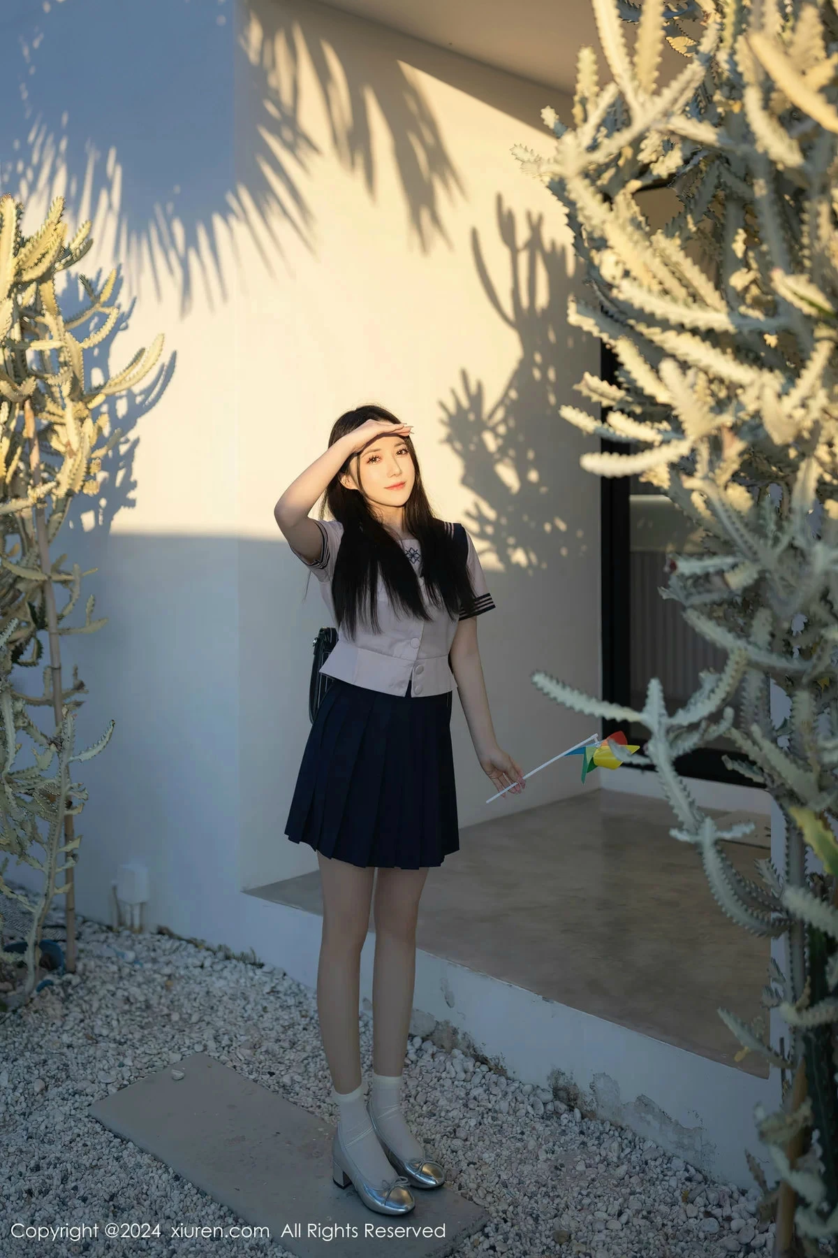 [[XiuRen秀人网]秀人网]No.8244_模特鱼子酱Fish性感JK制服配情趣内衣秀曼妙身姿迷人诱惑写真80P