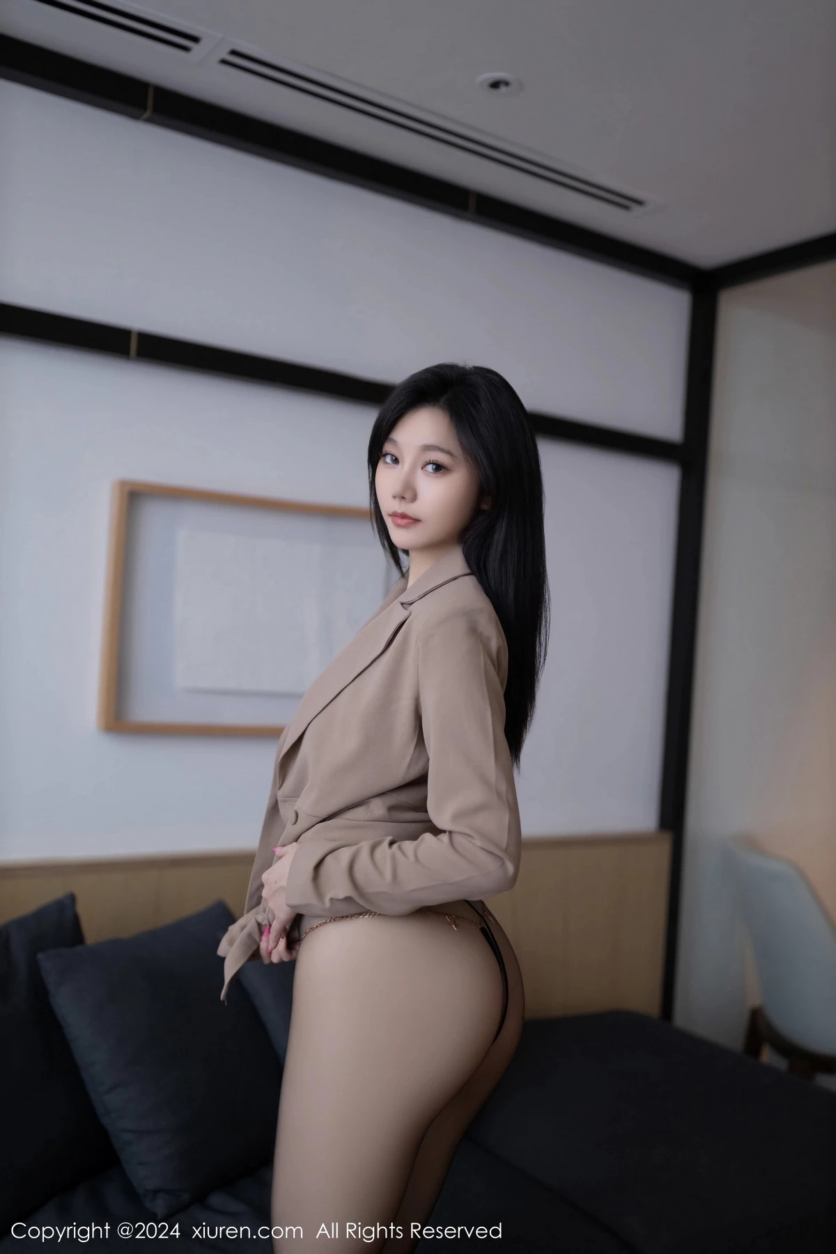 [[XiuRen秀人网]秀人网]No.8115_模特安然anran性感黑色情趣内衣配超薄黑丝秀柔美身段诱惑写真80P