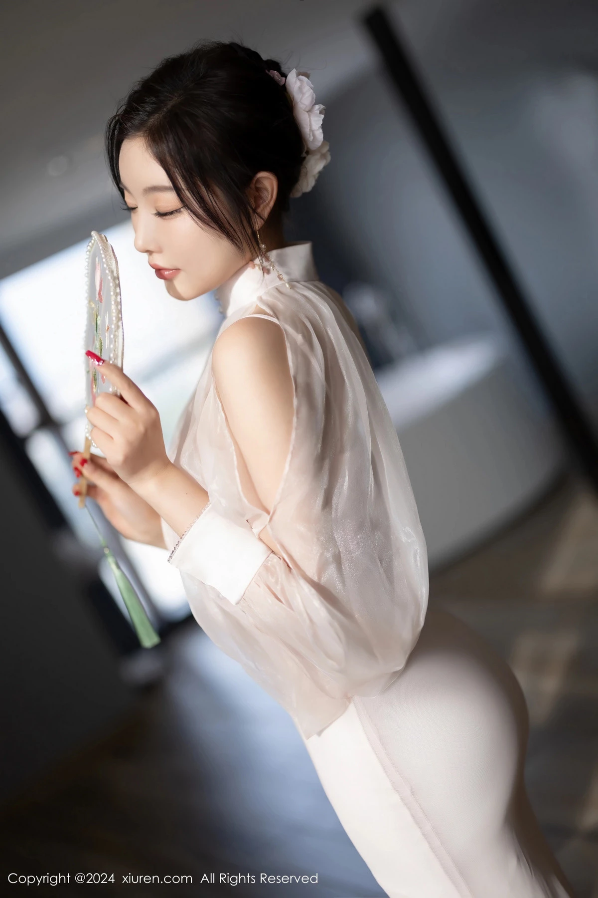 [[XiuRen秀人网]秀人网]No.8294_女神杨晨晨Yome浅粉色情趣内衣配浅粉丝袜秀完美身材诱惑写真80P